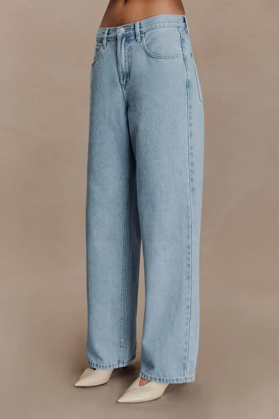 Mannon Mid Rise Denim Jeans – 80’S Blue Mannon Mid Rise Denim Jeans – 80’S Blue