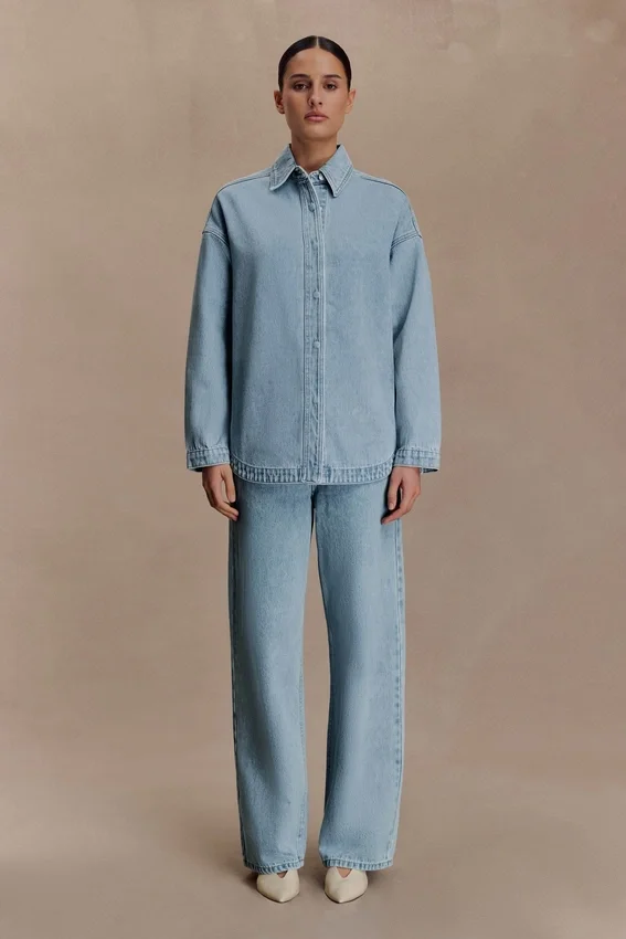 Mannon Mid Rise Denim Jeans – 80’S Blue Mannon Mid Rise Denim Jeans – 80’S Blue