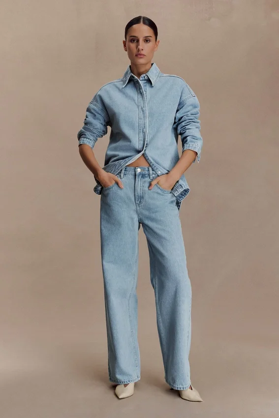 Mannon Mid Rise Denim Jeans – 80’S Blue Mannon Mid Rise Denim Jeans – 80’S Blue
