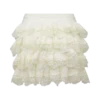 Margaret Lace Ruffle Mini Skort – Cream