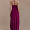 Marimae Long Knit Top – Plum
