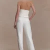 Marina Halter Top With Hardware – Ivory