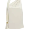Marina Halter Top With Hardware – Ivory