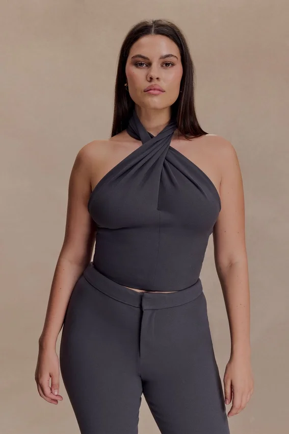 Marion Cross Over Top – Charcoal Shadow Marion Cross Over Top – Charcoal Shadow