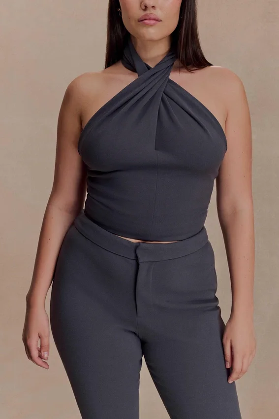 Marion Cross Over Top – Charcoal Shadow Marion Cross Over Top – Charcoal Shadow