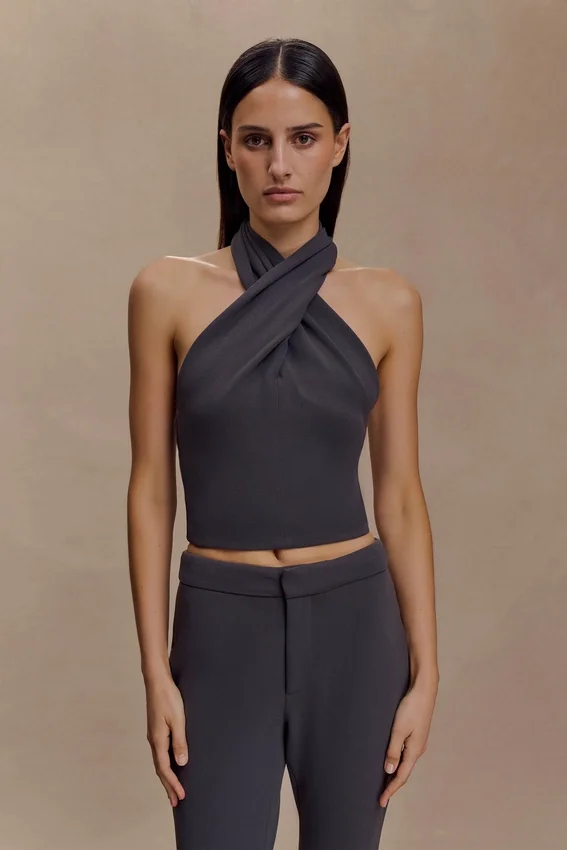 Marion Cross Over Top – Charcoal Shadow Marion Cross Over Top – Charcoal Shadow