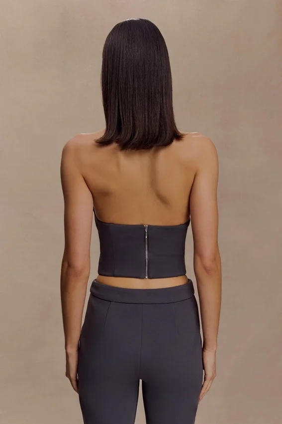 Marion Cross Over Top – Charcoal Shadow Marion Cross Over Top – Charcoal Shadow