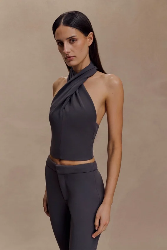 Marion Cross Over Top – Charcoal Shadow Marion Cross Over Top – Charcoal Shadow