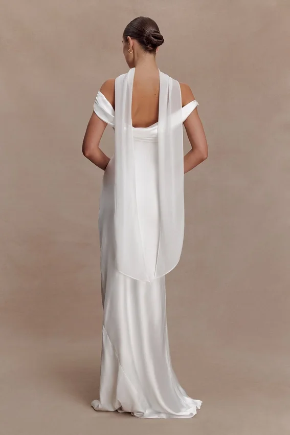 Marla Chiffon Scarf – Ivory Marla Chiffon Scarf – Ivory