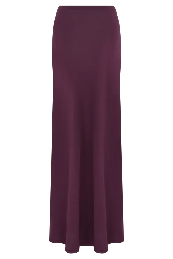 Martiena Knit Maxi Skirt – Plum Martiena Knit Maxi Skirt – Plum