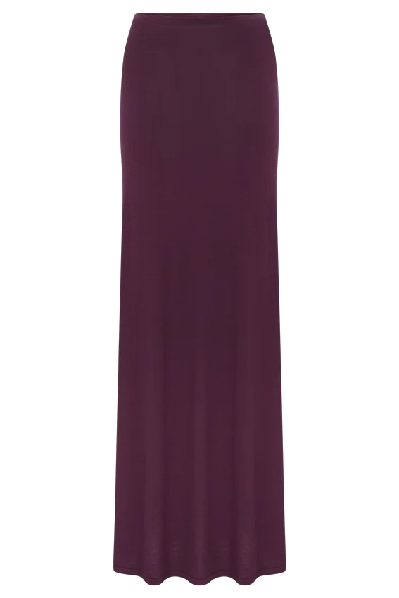 Martiena Knit Maxi Skirt – Plum Martiena Knit Maxi Skirt – Plum