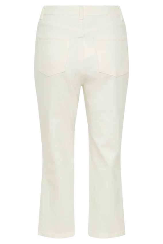 Mary Denim Capris – White Mary Denim Capris – White