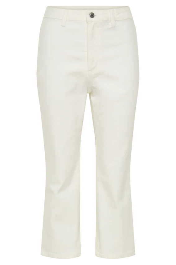 Mary Denim Capris – White Mary Denim Capris – White