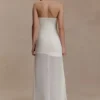 Mason Crepe And Chiffon Maxi Dress – Ivory