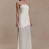 Mason Crepe And Chiffon Maxi Dress – Ivory