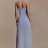 Mason Crepe And Chiffon Maxi Dress – Powder Blue