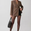 Mateo Oversized Blazer – Cacao Brown