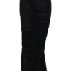 Matilda Ruched Mesh Maxi Skirt – Black