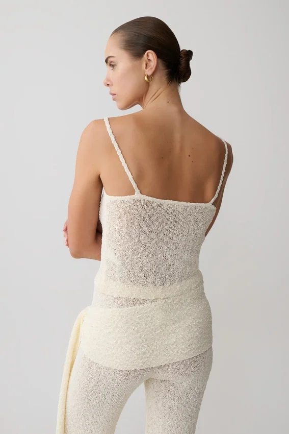 Mattais Boucle Knit Top – Ivory Mattais Boucle Knit Top – Ivory