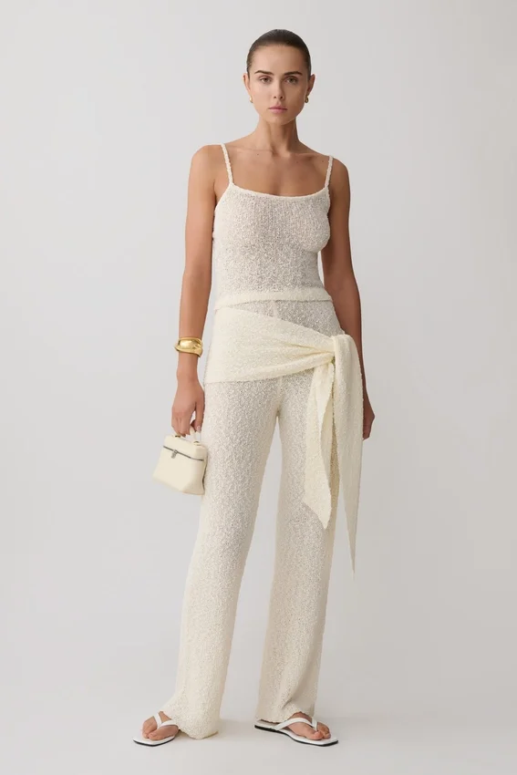 Mattais Boucle Knit Top – Ivory Mattais Boucle Knit Top – Ivory