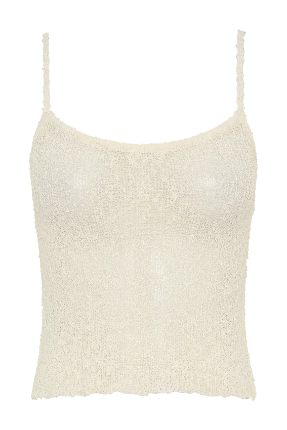 Mattais Boucle Knit Top – Ivory Mattais Boucle Knit Top – Ivory