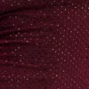 Mattea Diamante Mini Dress With Scarf – Plum