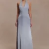 Maura Taffeta And Satin Maxi Dress – Cornflower Blue