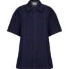 Maya Oversized Denim Shirt – Indigo Blue