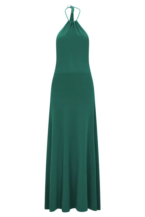 Meg Halter Tassel Maxi Dress – Emerald Meg Halter Tassel Maxi Dress – Emerald