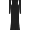 Megan Slinky And Mesh Maxi Dress – Black Megan Slinky And Mesh Maxi Dress – Black