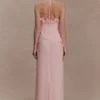 Melissa Chiffon Flower Maxi Dress – Baby Pink Melissa Chiffon Flower Maxi Dress – Baby Pink