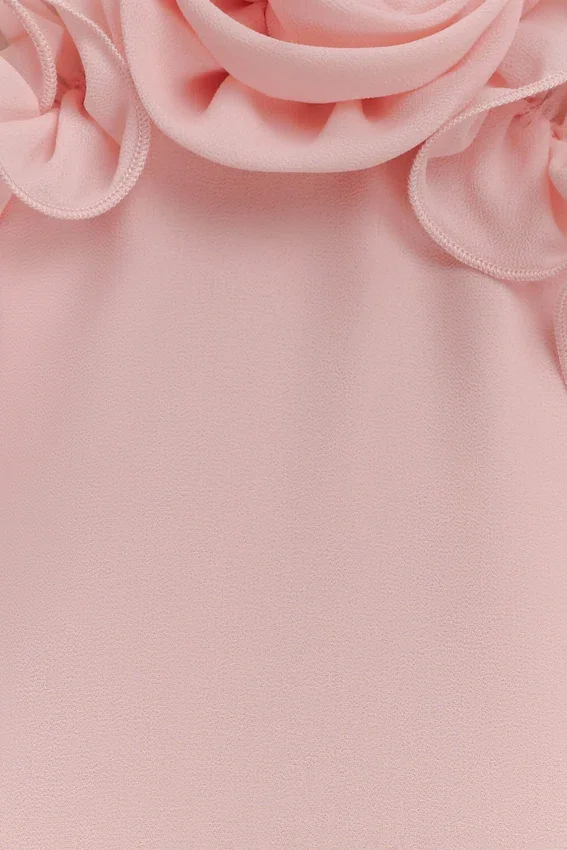 Melissa Chiffon Flower Maxi Dress – Baby Pink Melissa Chiffon Flower Maxi Dress – Baby Pink