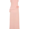 Melissa Chiffon Flower Maxi Dress – Baby Pink Melissa Chiffon Flower Maxi Dress – Baby Pink