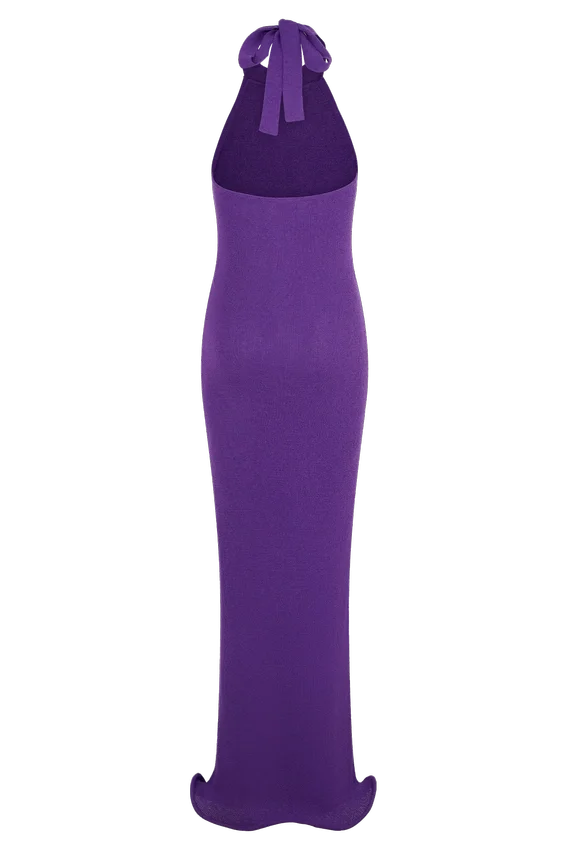 Melodie Halter Knit Maxi Dress – Purple Melodie Halter Knit Maxi Dress – Purple