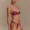 Memphis Beaded Bikini Bottom – Wine