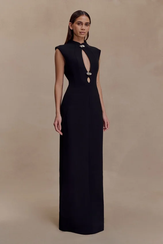 Michelle Cut Out Maxi Dress – Black Michelle Cut Out Maxi Dress – Black