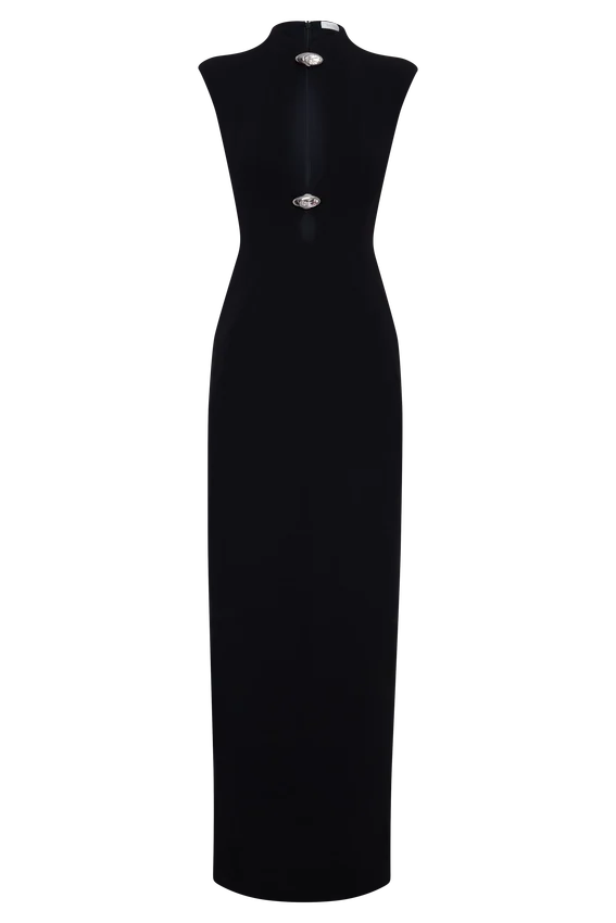 Michelle Cut Out Maxi Dress – Black Michelle Cut Out Maxi Dress – Black