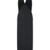 Mierah Halter Midi Dress – Black