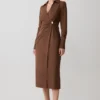 Mikaila Asymmetric Shirt Dress – Dark Chocolate Mikaila Asymmetric Shirt Dress – Dark Chocolate