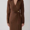 Mikaila Asymmetric Shirt Dress – Dark Chocolate Mikaila Asymmetric Shirt Dress – Dark Chocolate