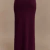 Miles Knit Maxi Skirt – Plum