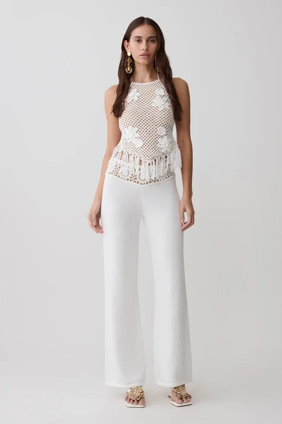 Miley Crochet Halter Top – Ivory Miley Crochet Halter Top – Ivory
