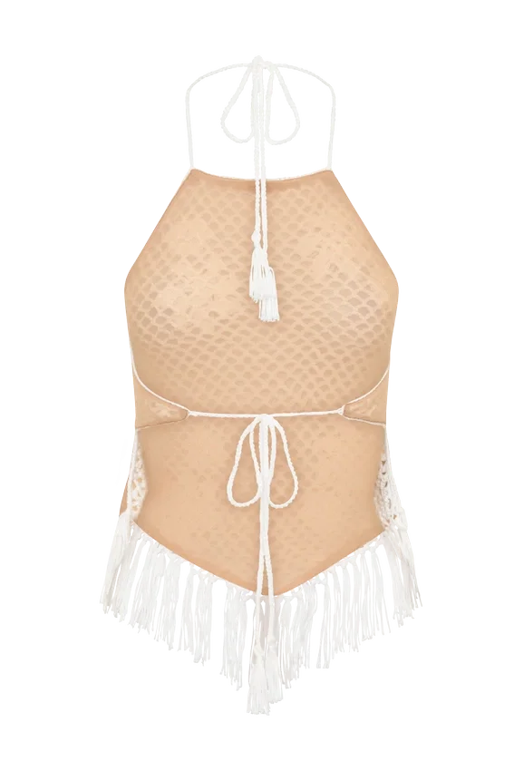 Miley Crochet Halter Top – Ivory Miley Crochet Halter Top – Ivory