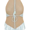 Miley Crochet Halter Top – Pale Aqua