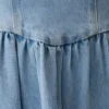 Miller Denim Halter Midi Dress – Classic Blue