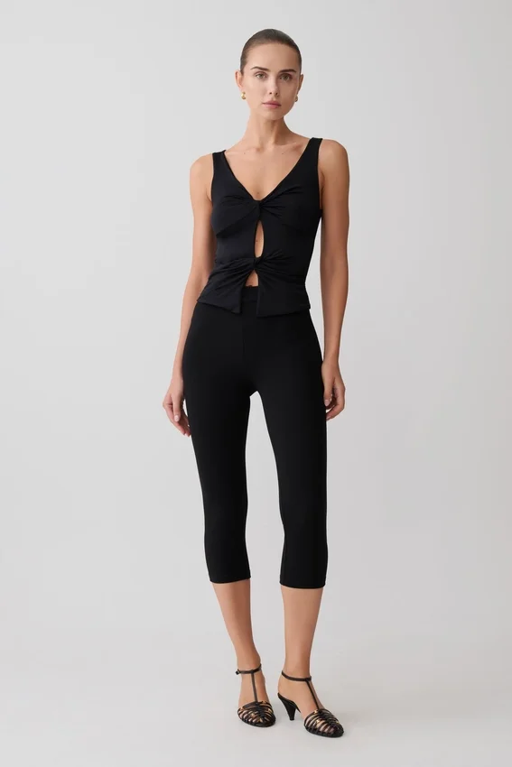 Millie Twist Sleeveless Top – Black Millie Twist Sleeveless Top – Black