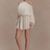 Minna Halter Mini Dress – Opal White Minna Halter Mini Dress – Opal White