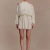 Minna Halter Mini Dress – Opal White Minna Halter Mini Dress – Opal White
