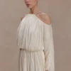 Minna Halter Mini Dress – Opal White Minna Halter Mini Dress – Opal White