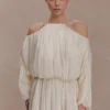 Minna Halter Mini Dress – Opal White Minna Halter Mini Dress – Opal White
